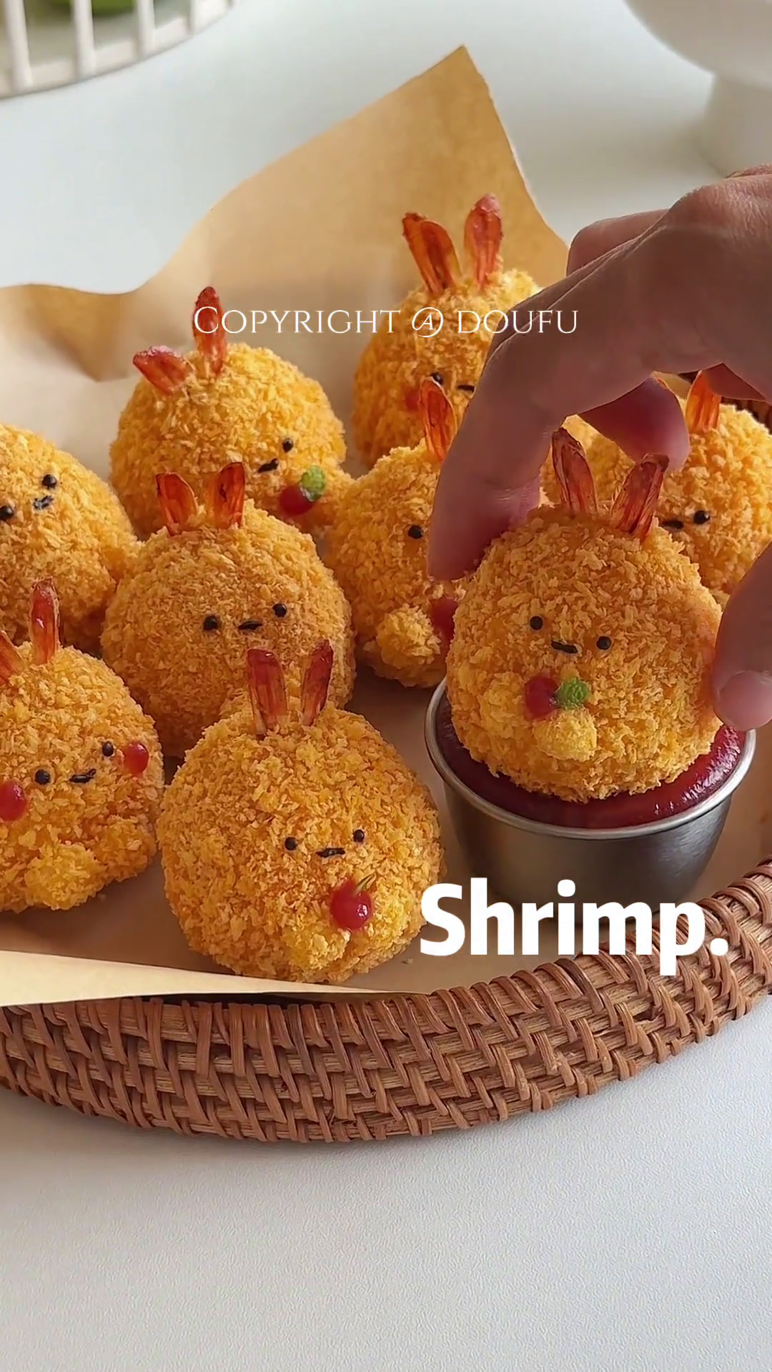 角落生物炸虾尾土豆球,巨好吃