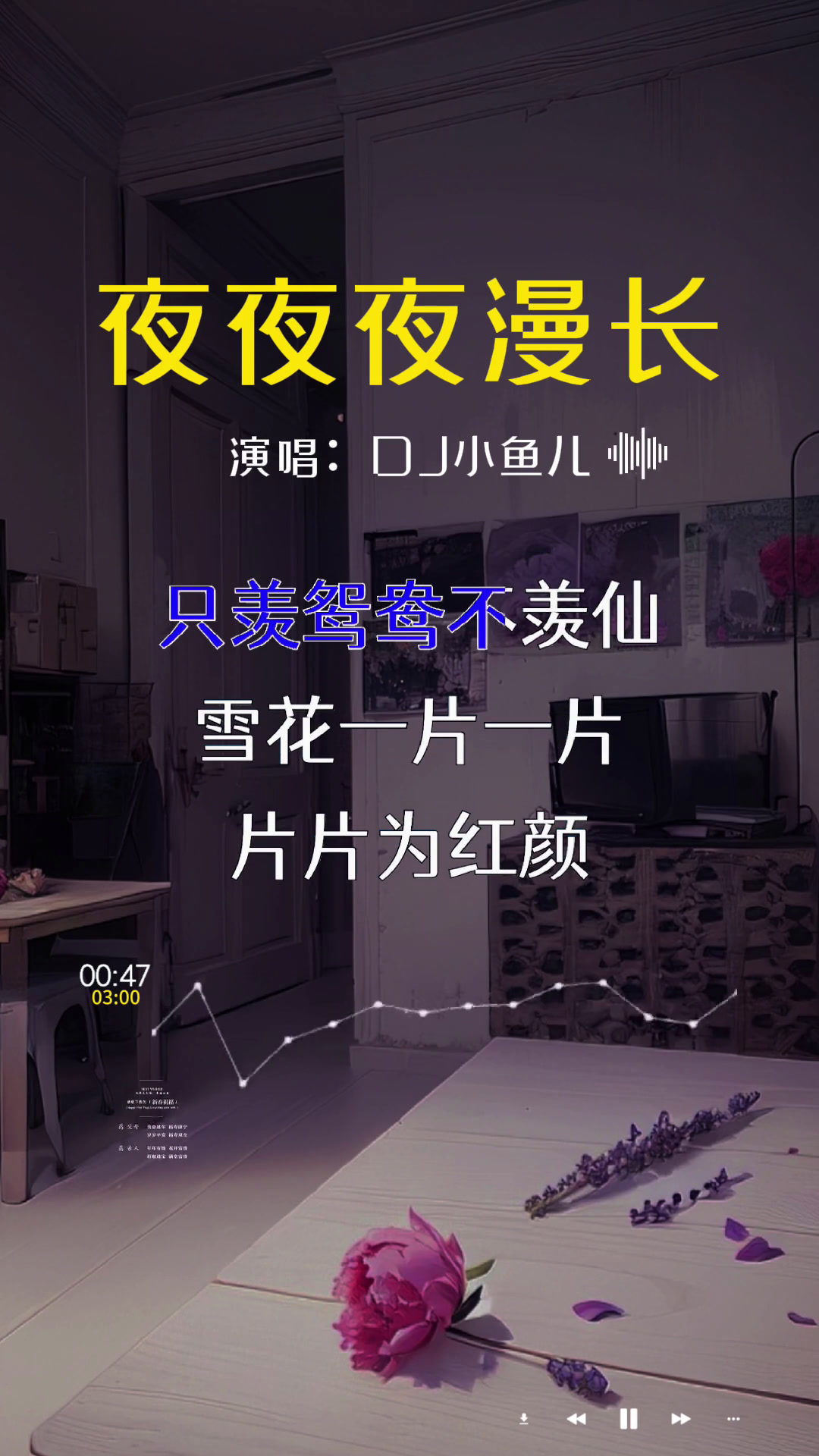 DJ小鱼儿《夜夜夜漫长》完整版