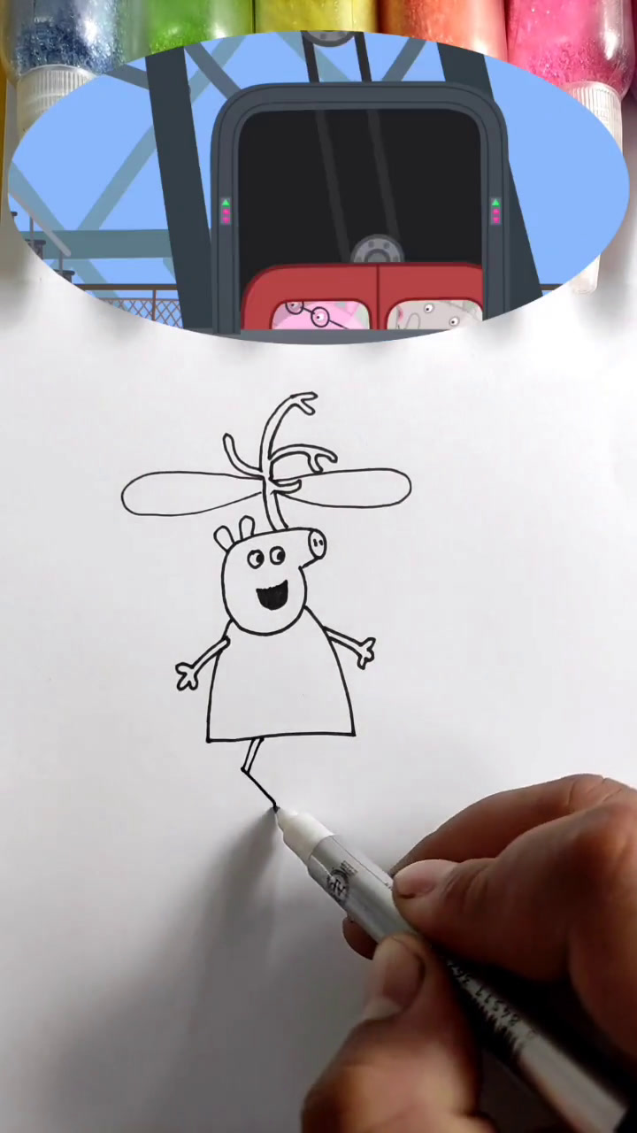 简笔画小猪佩奇