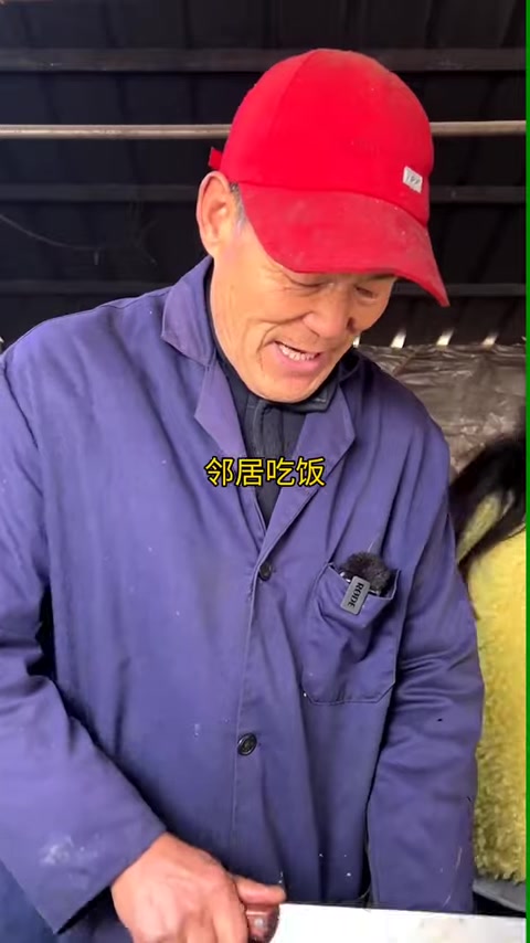山东枣庄徐庄大集猪头汤大爷,因为一句“不叠的”更火了!
