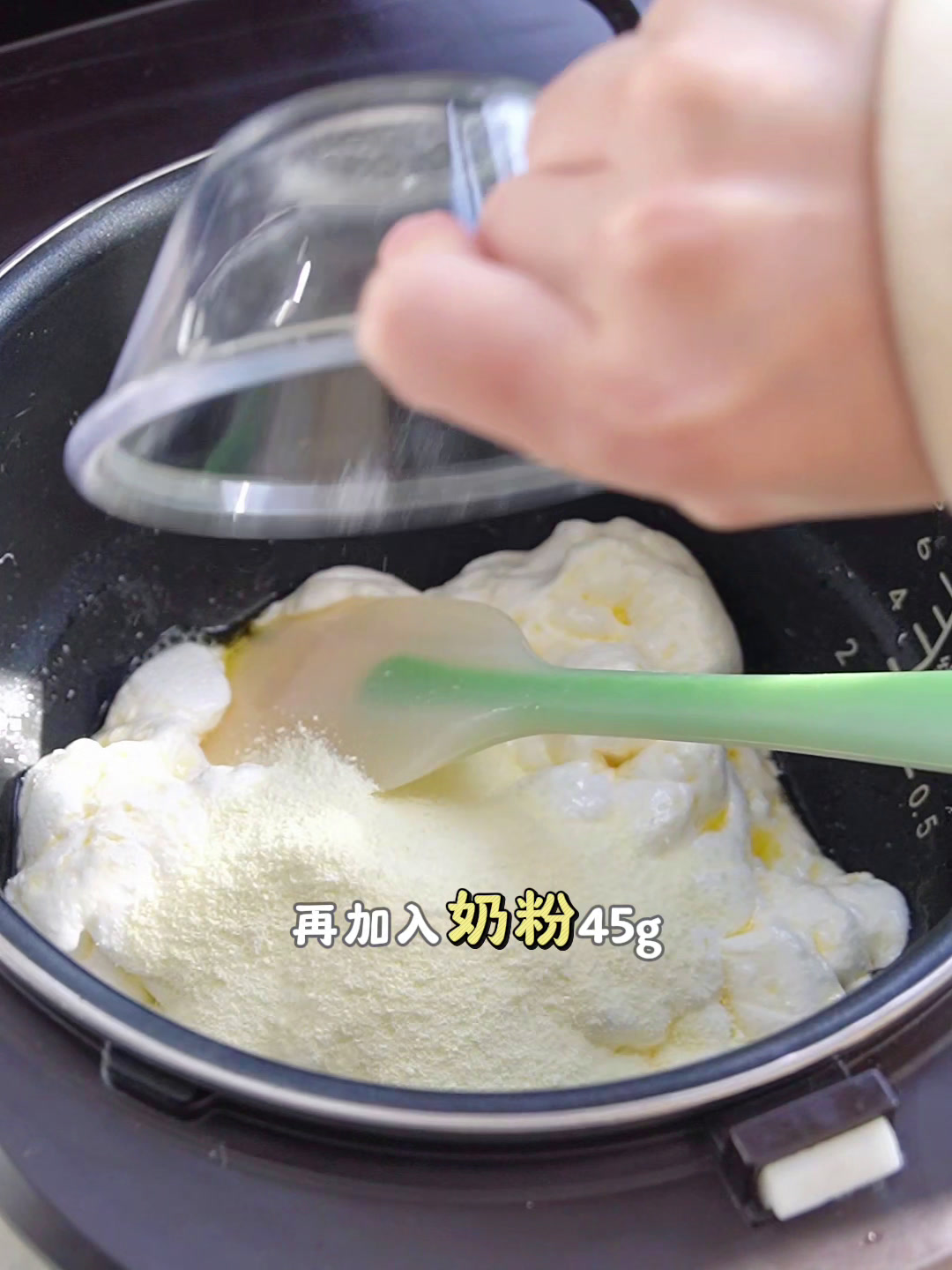 电饭煲做雪花酥居然这么简单,一次成功!