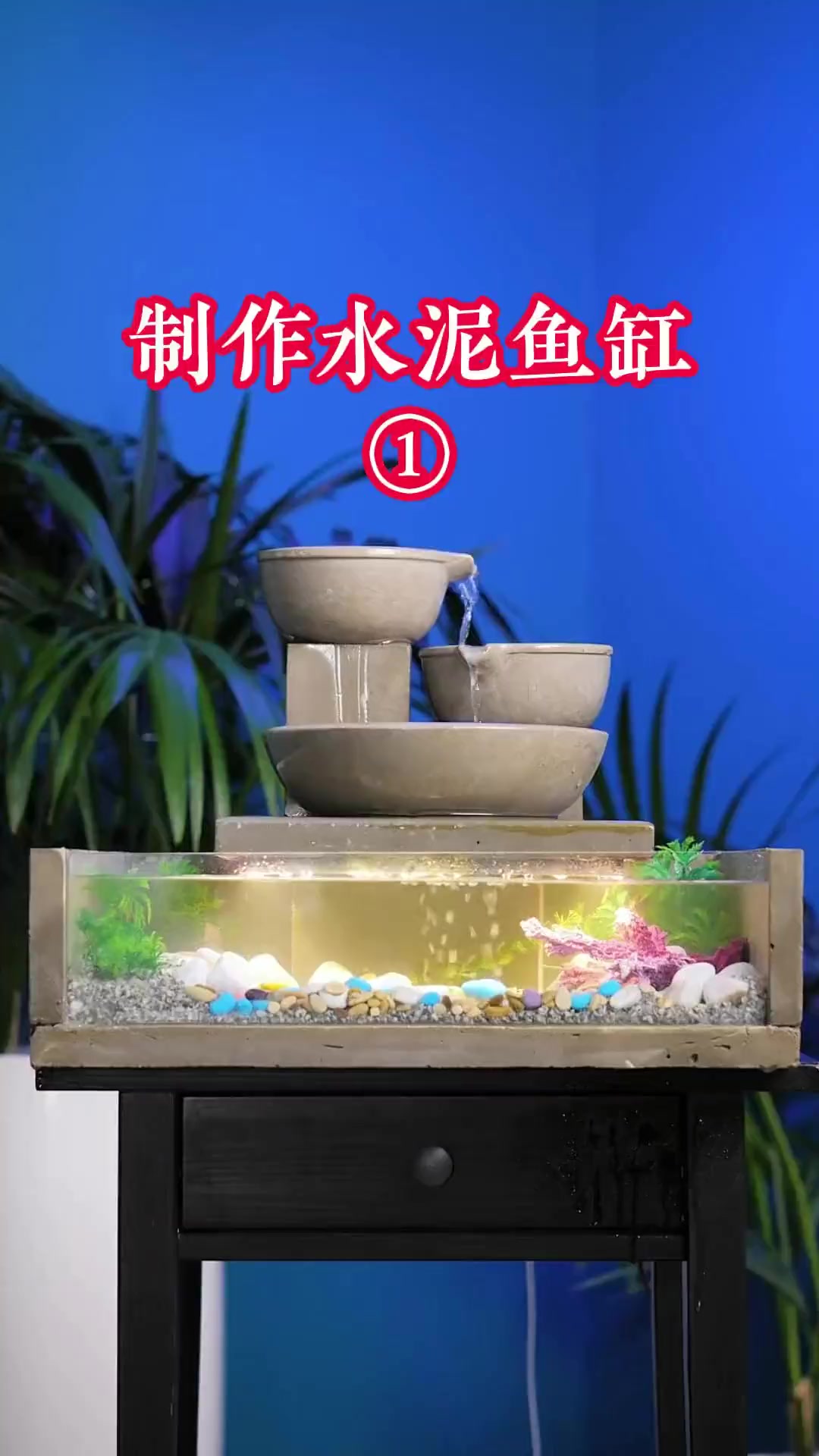 制作水泥鱼缸!感受科技魅力
