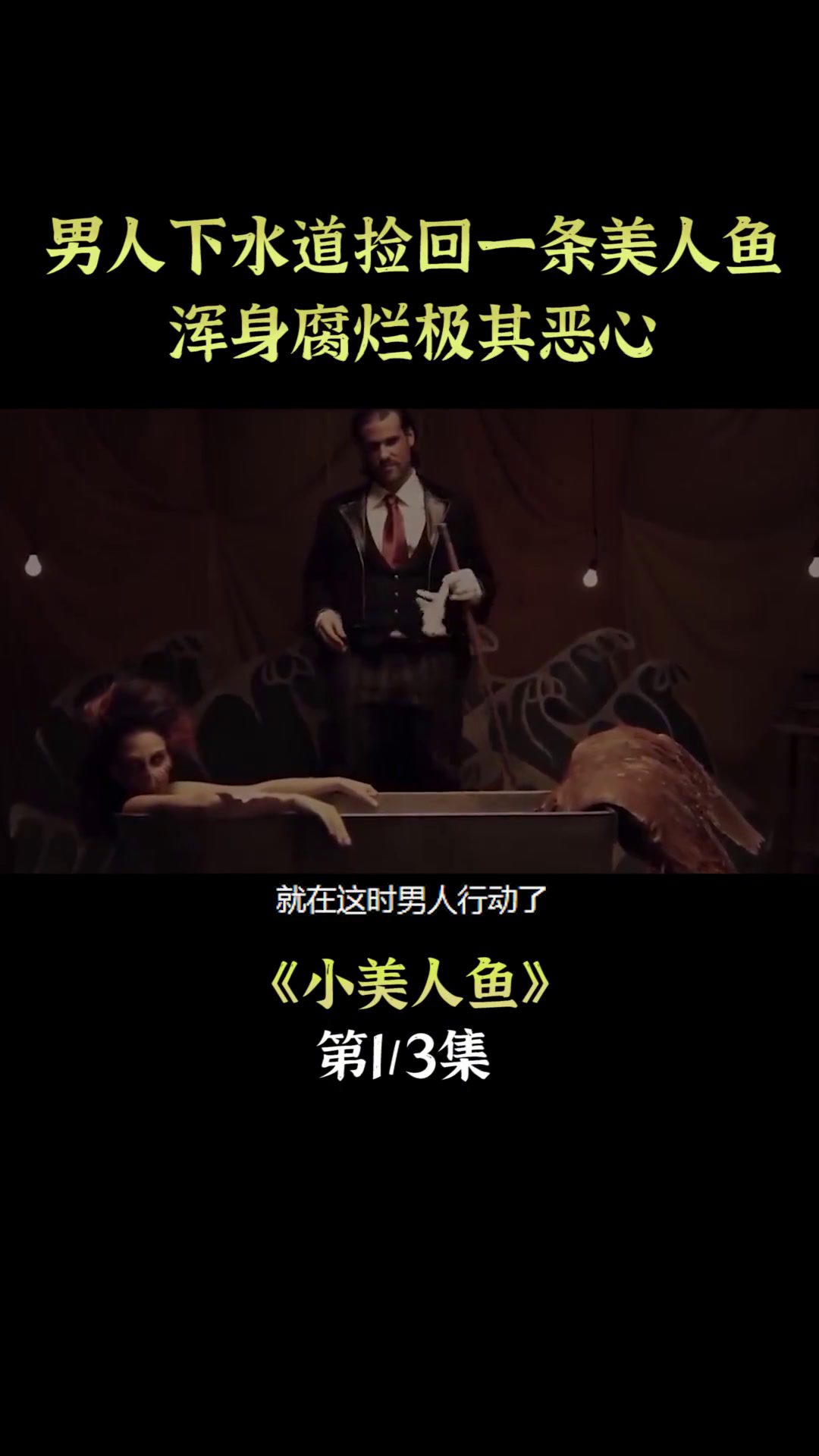 男人在下水道捡了一条美人鱼,结果被吃了