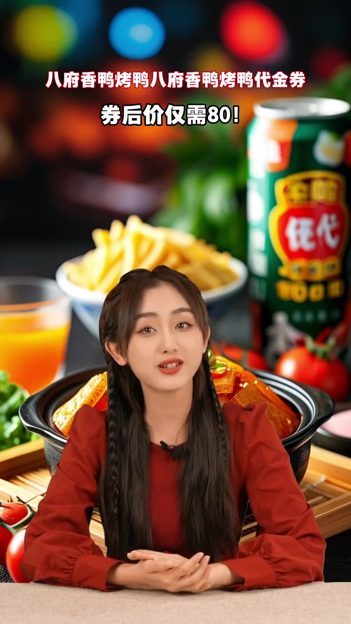 八府香鸭烤鸭八折优惠,仅需80元,库存有限,免费退款!