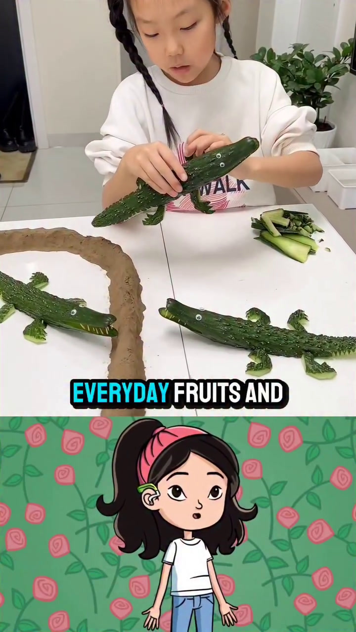 用蔬菜做各种小动物