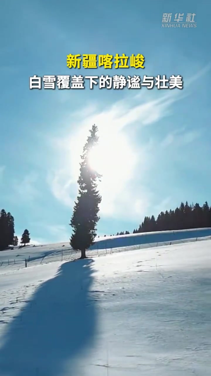初春时节,走进新疆伊犁哈萨克自治州特克斯县的喀拉峻草原,宛如进入了童话世界。茫茫白雪如一层
