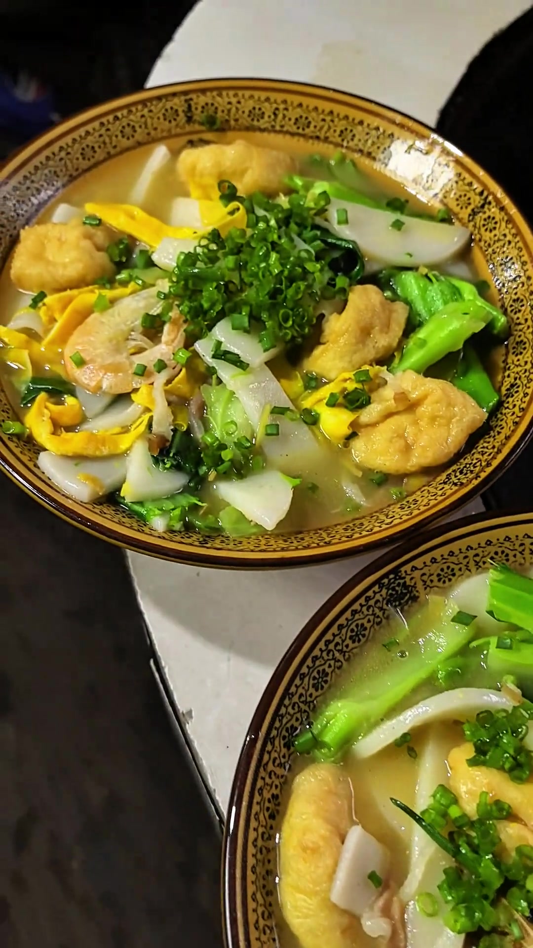 中午做了水煮年糕和妈妈一起吃