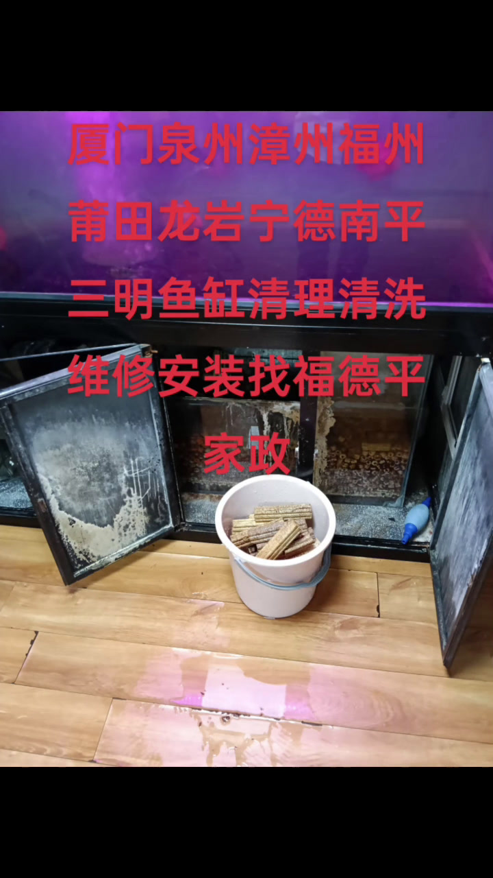 厦门泉州漳州福州莆田龙岩宁德南平三明鱼缸清洗维修安装找福德平