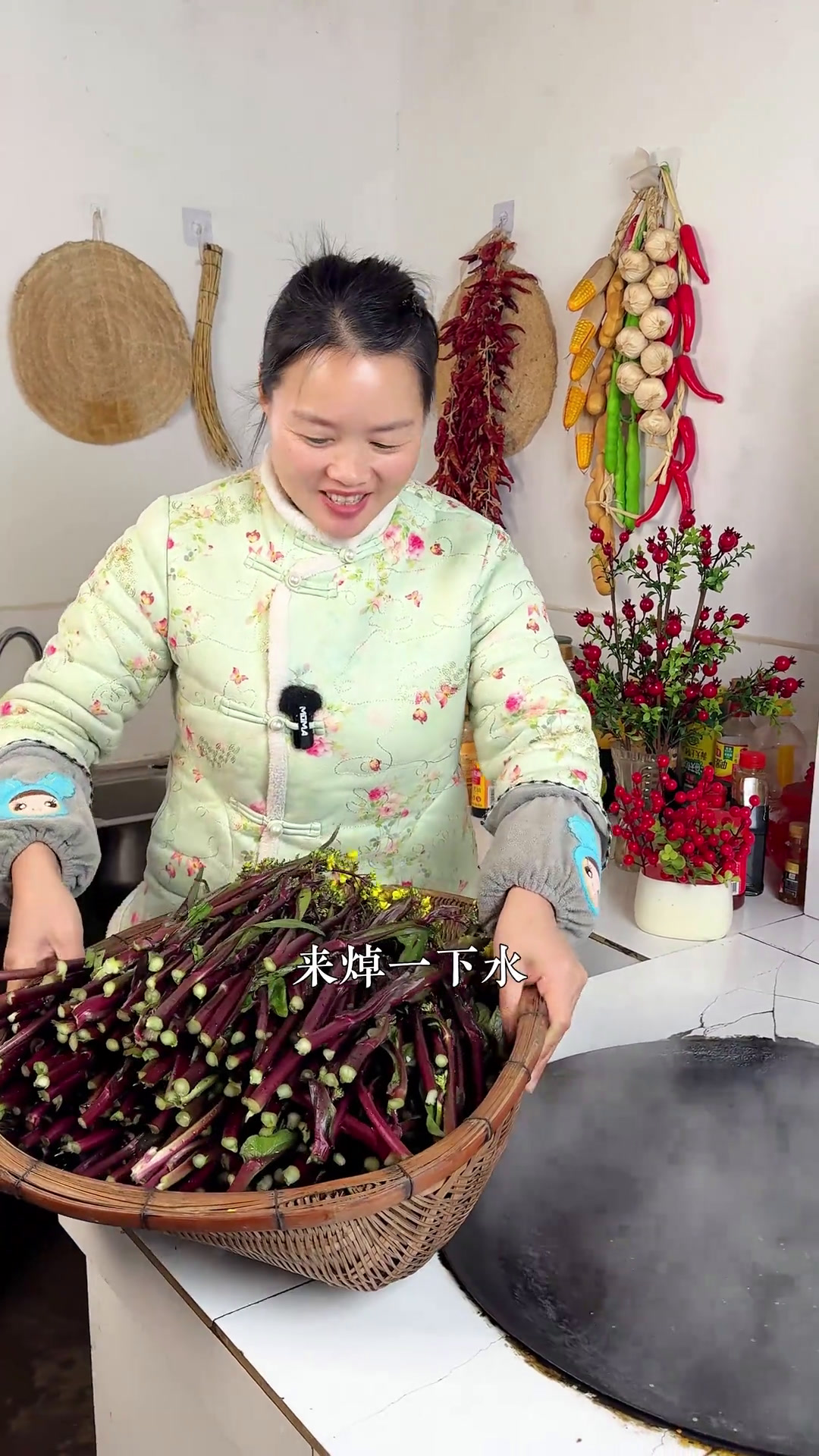 阳干菜苔你们吃过吗 简单晾晒能放半年,干香十足