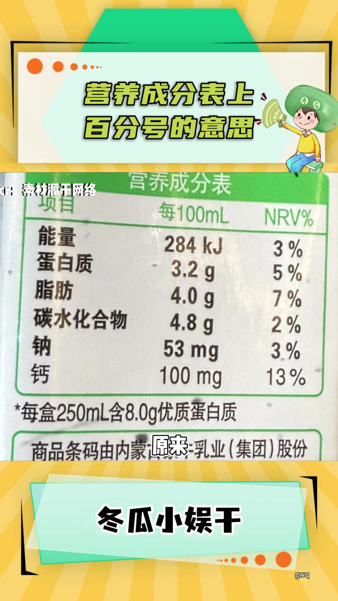 原来营养成分表是指人体摄入的量!