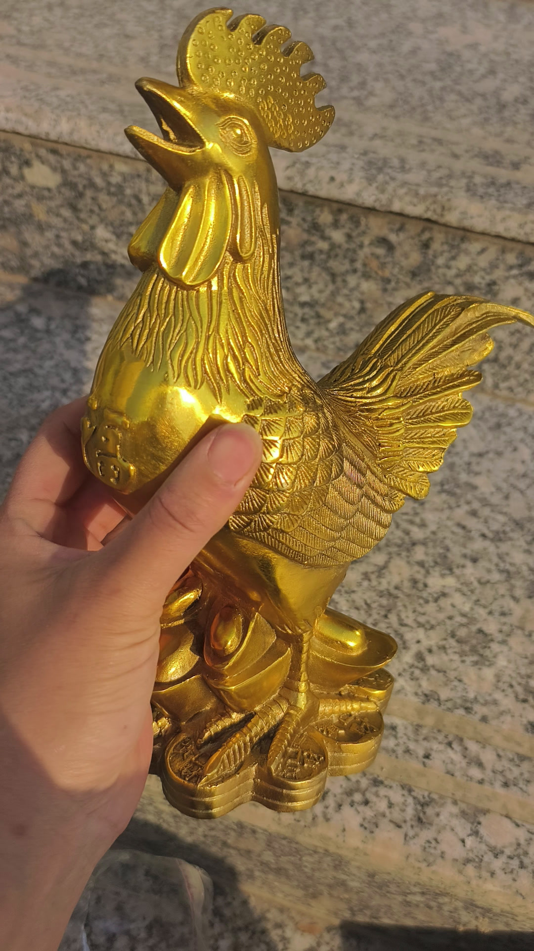纯铜福鸡价格加工铜鸡黄铜鸡价格铸铜鸡订制铜鸡工艺品厂家铸铜
