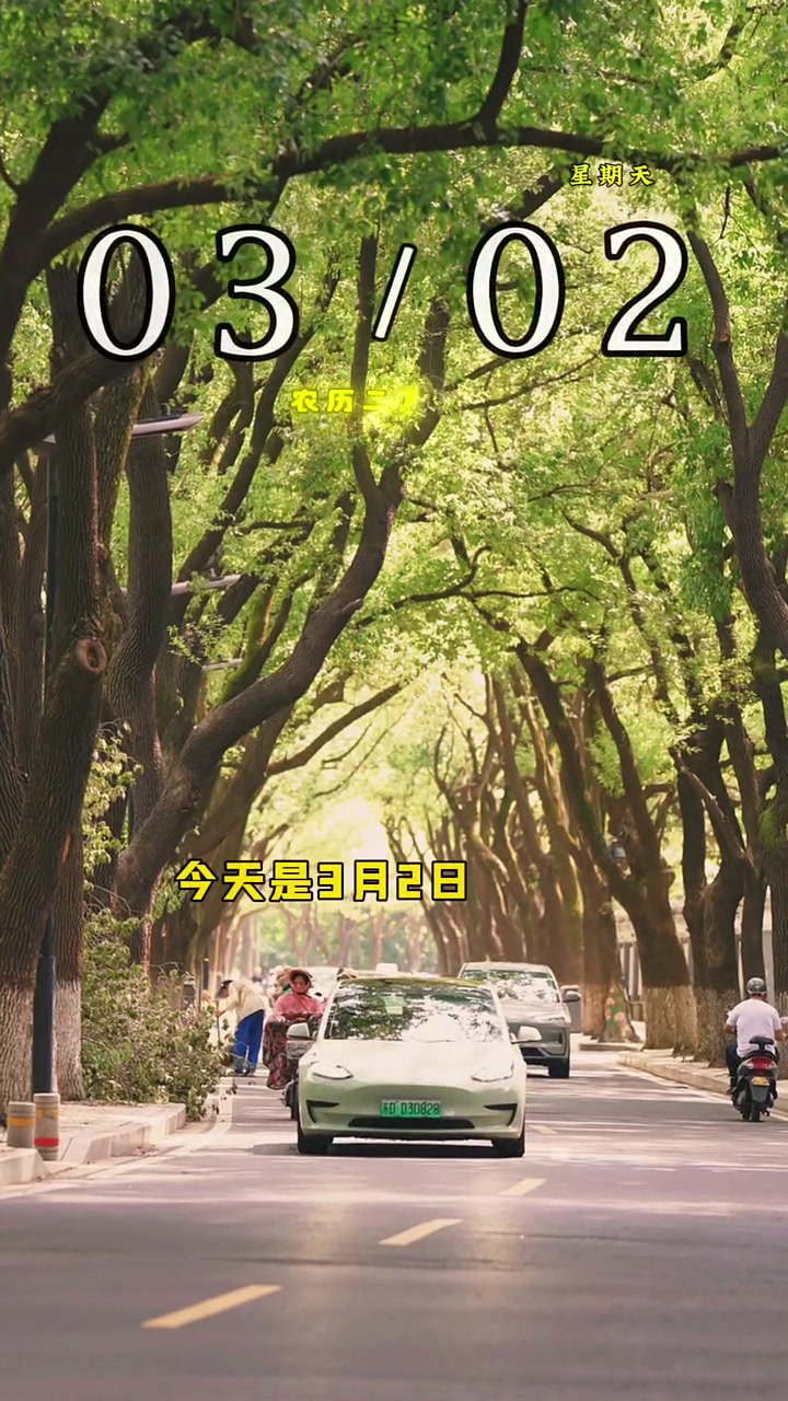 今天是3月2日,星期天,早安,别让旁人的一句话,就丢掉一整天的快乐。天上只有一个月亮,世上