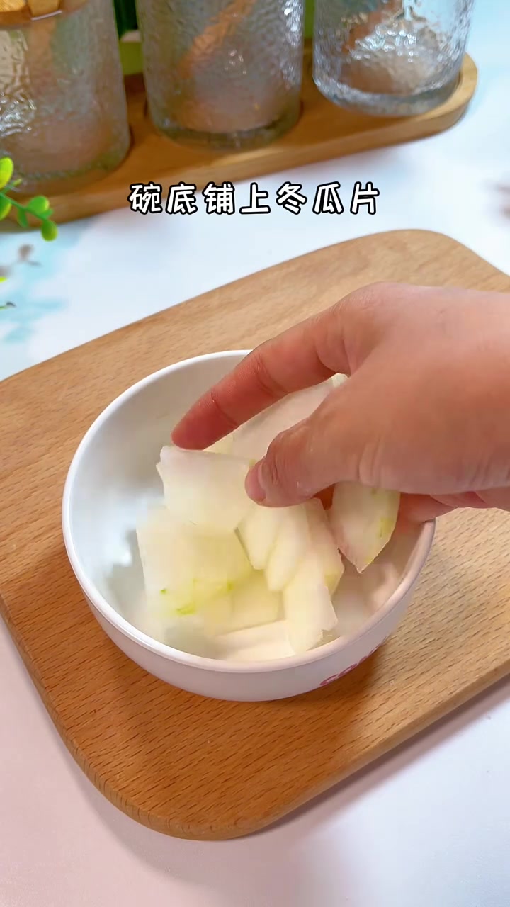 1岁+宝宝辅食一锅蒸|营养还是蒸的好呀 冬瓜蒸肉沫搭配鸡蛋羹和西兰花,有菜有肉有蛋一锅出,