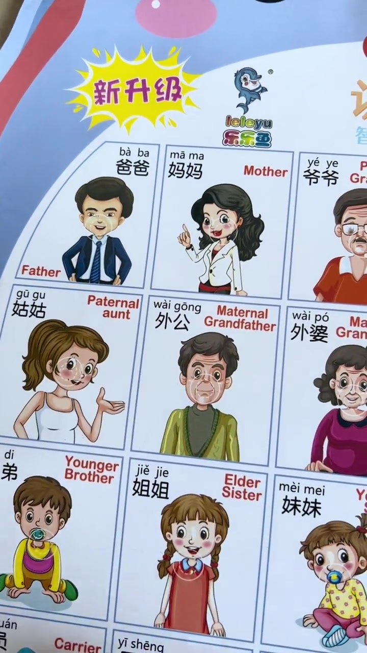 有声挂图,教宝宝认识动物水果蔬菜,好玩益智启蒙