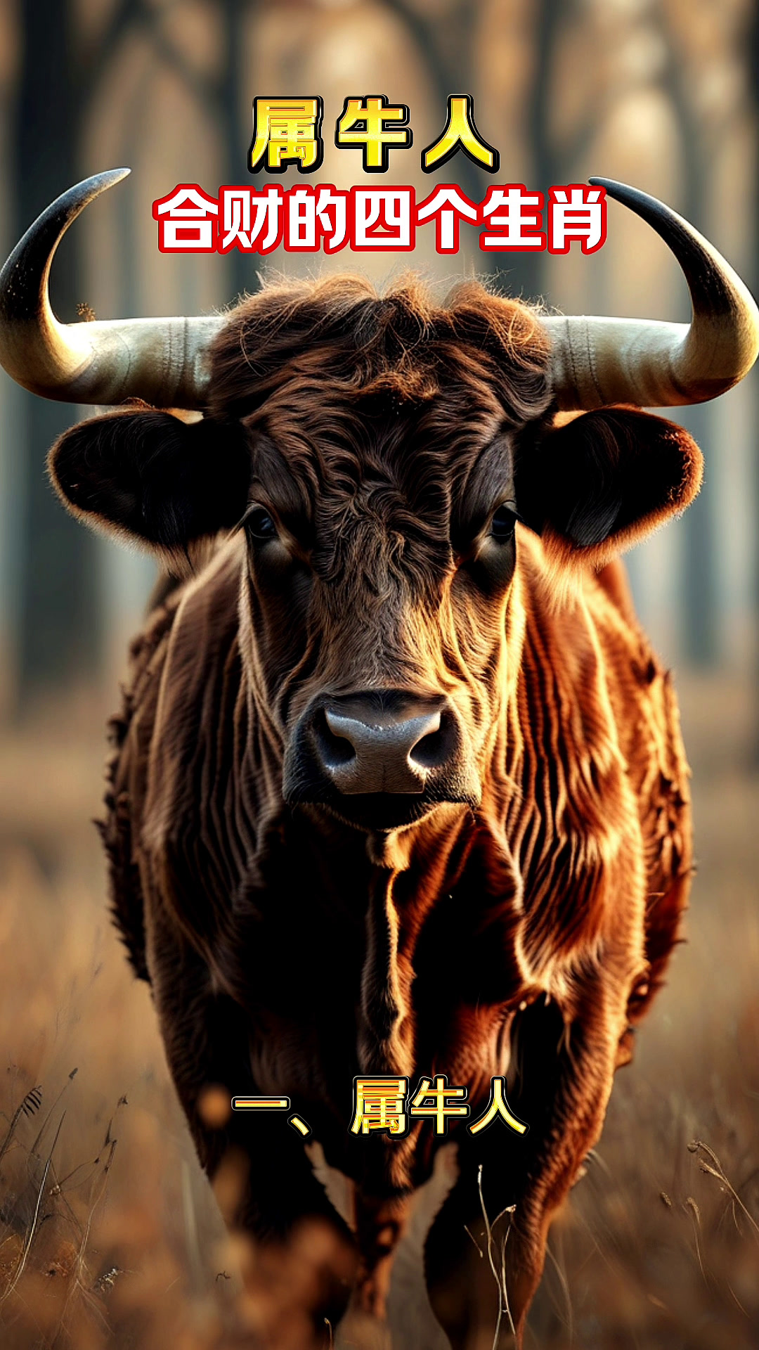 和属牛人合财的四个生肖