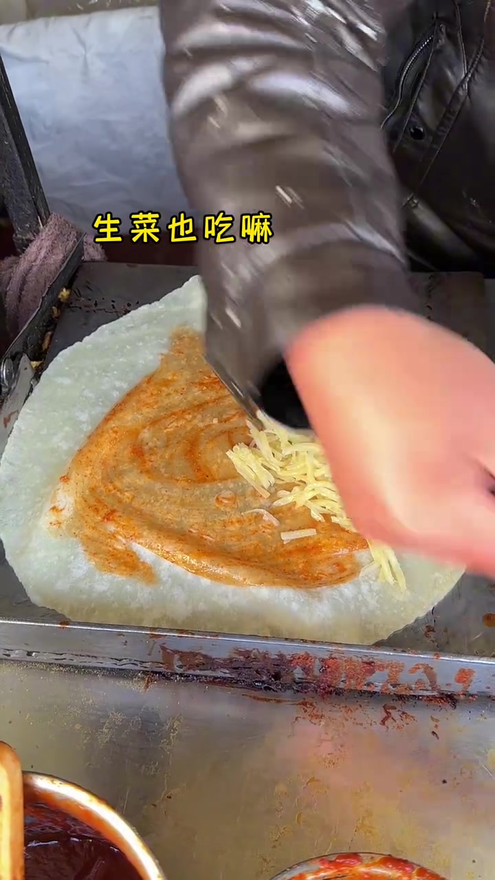 宿州街头特色鸡肉卷