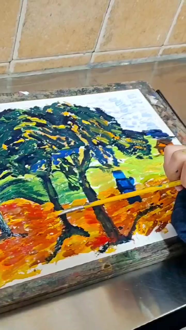 艺灵绘画孩子们周末绘画日常