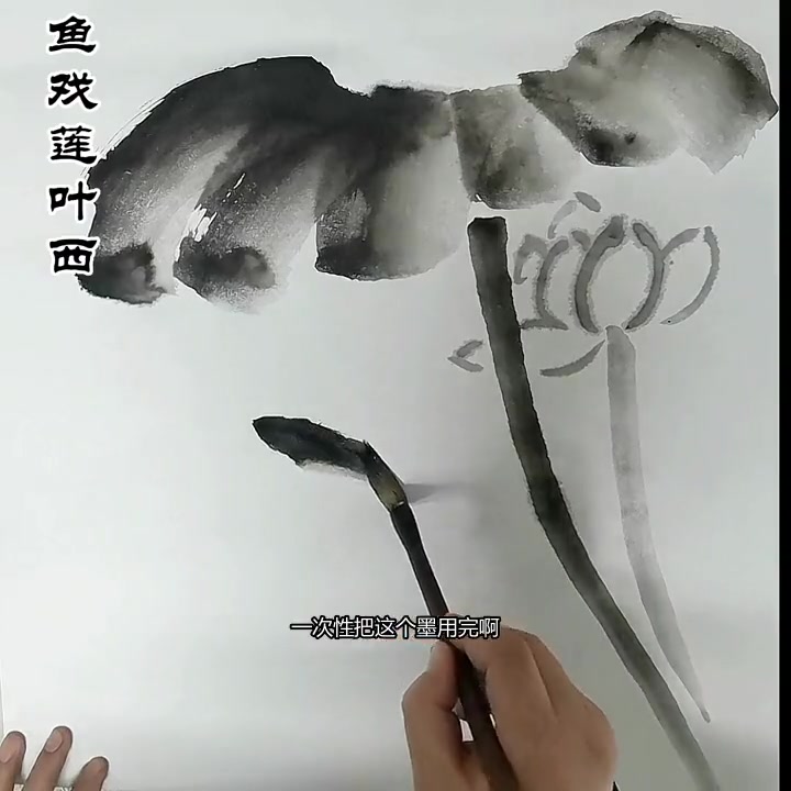 鱼戏莲叶,国画大写意技巧解析