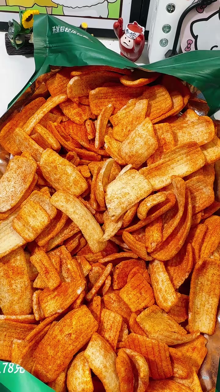 宏途虾片新口味!藤椒钵钵鸡港式叉烧蒜香鲜虾原味!份量足!大片