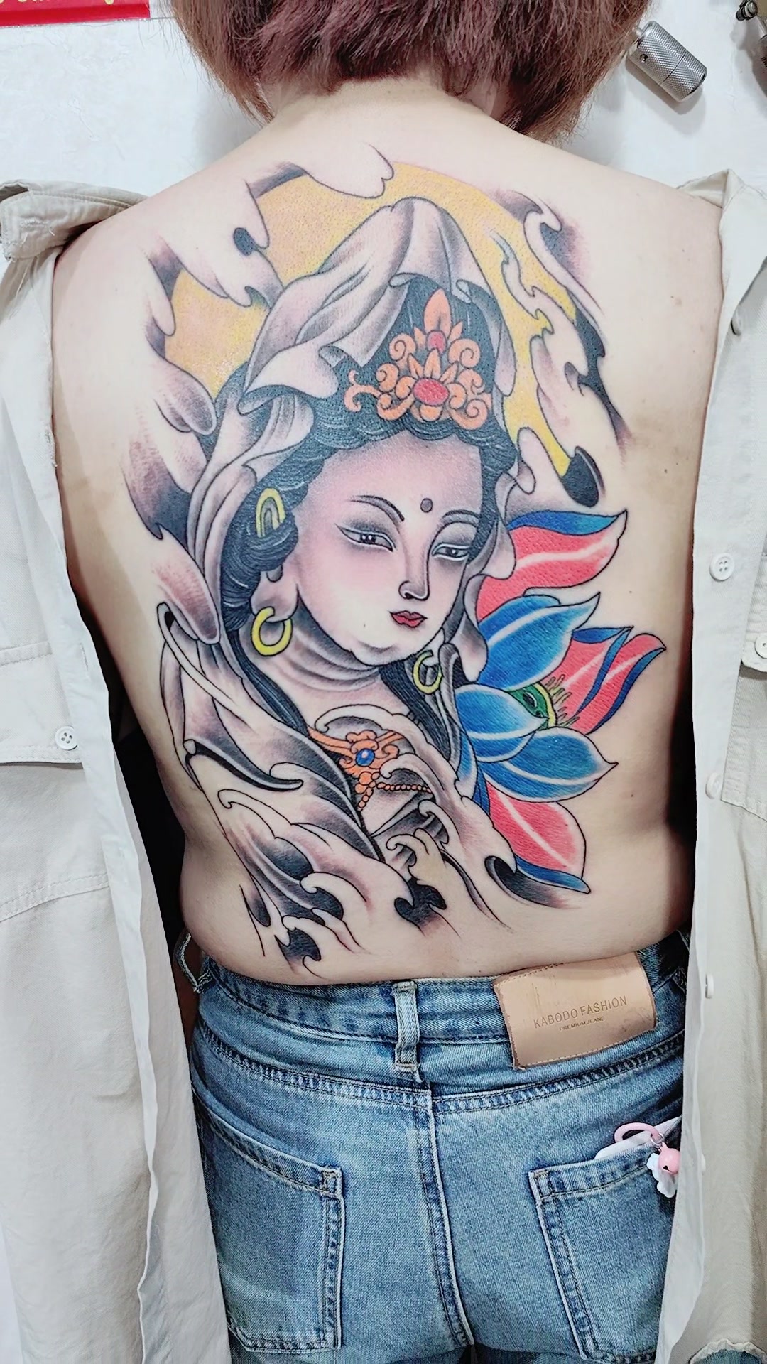 满背纹身手稿#吴江热门纹身店#吴江酷炫纹身