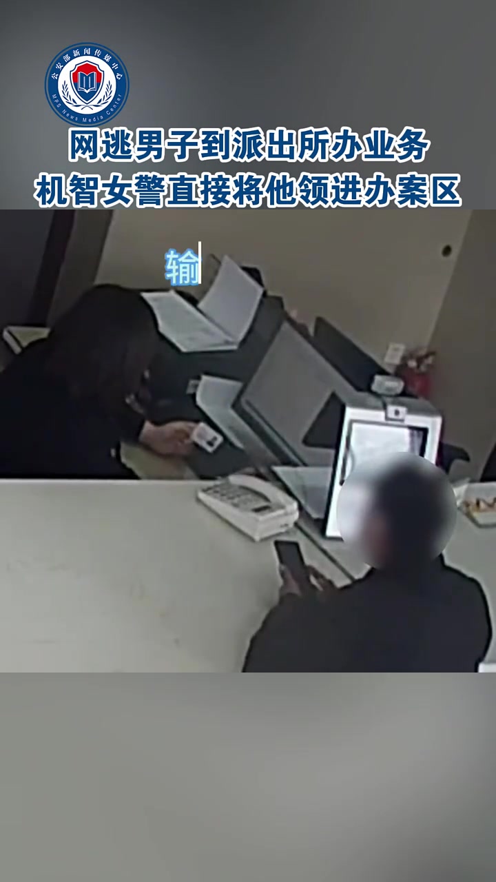 网逃男子到派出所办业务 机智女警直接将他领进办案区