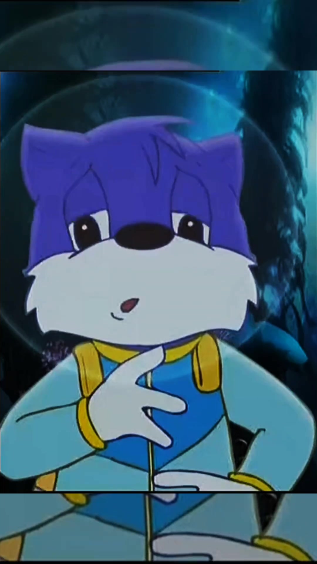 马哈鱼与蓝猫较劲