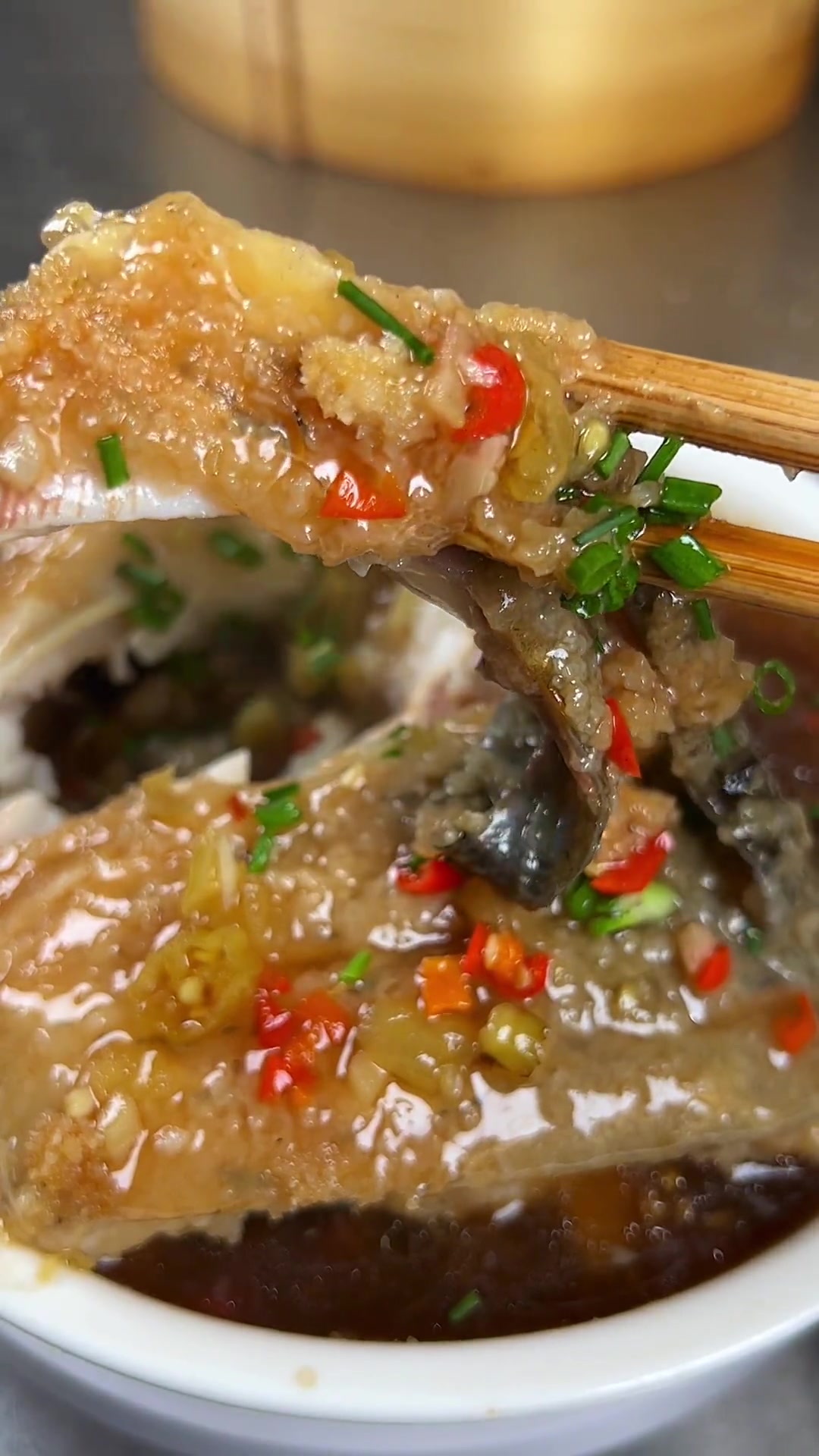 湖北天门蒸菜,粉蒸瓦块鱼