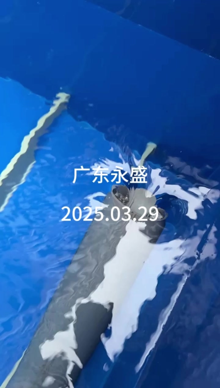 蓝色方形PP鱼池,鱼池过滤一体系统,尺寸5*2*1