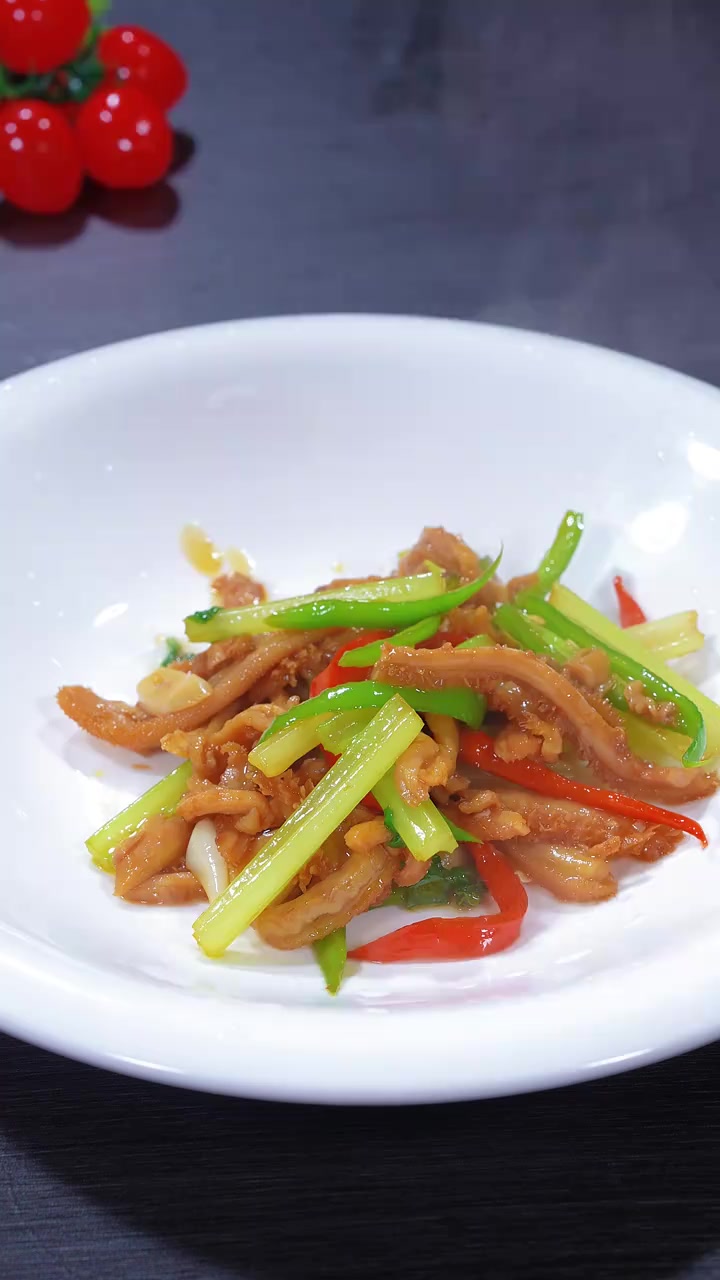 家常菜小炒牛肚丝