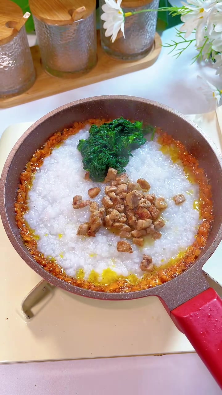 8月龄宝宝辅食|菠菜鹅肝粥