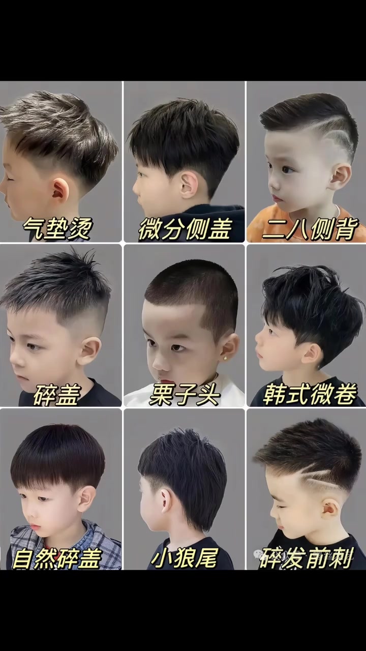 最全男童发型分享