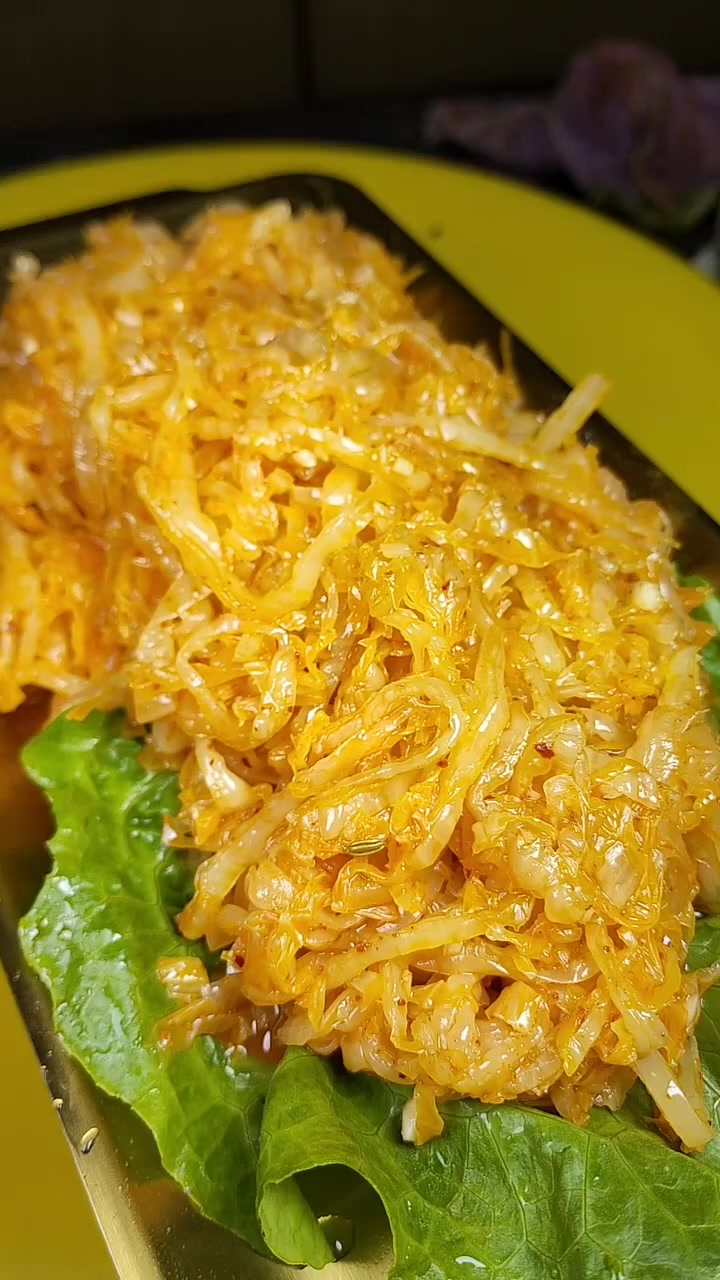 烤肉店酸菜拌制方法