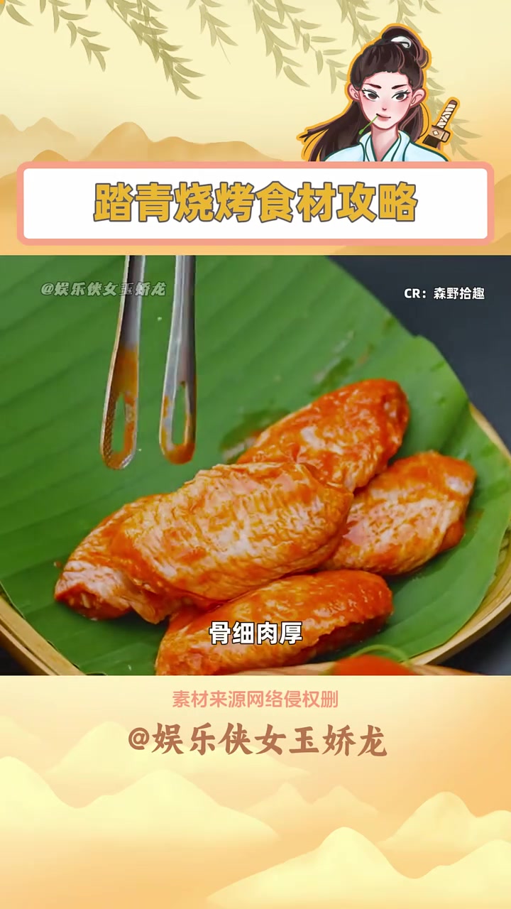春季野外烧烤的快乐