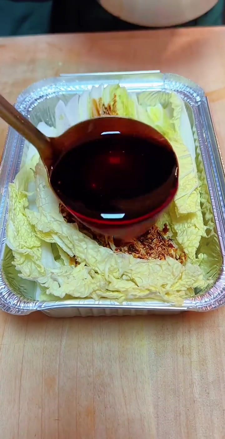 烤猪心串锡纸娃娃菜
