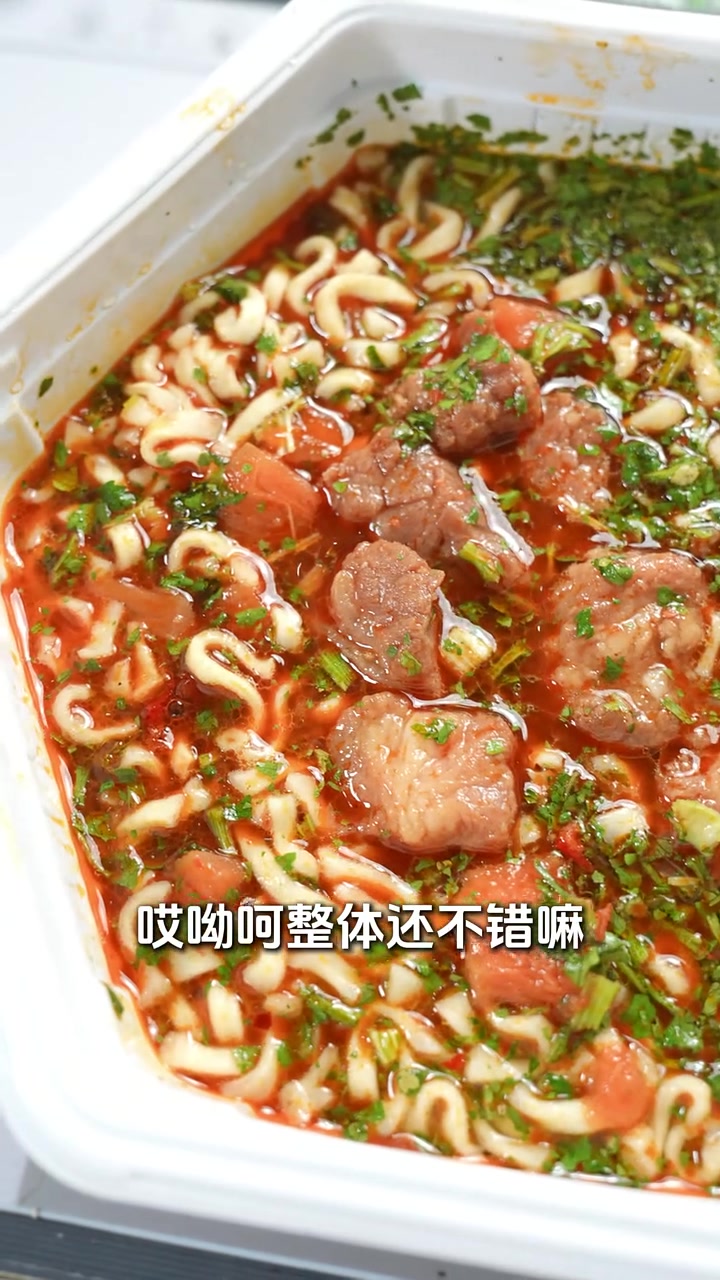 第91集|测评康师傅御品盛宴香菜牛肉面,先说优点最后缺点,到底怎么样呢 泡面