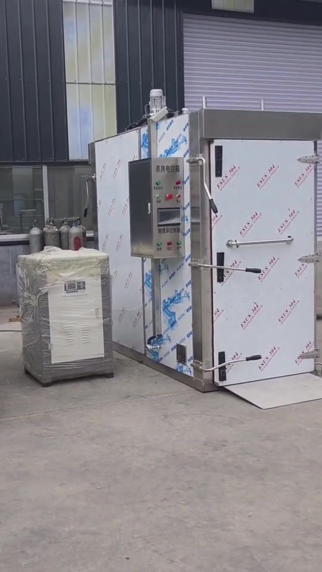 定制隧道式高温压力蒸房前后开门蒸箱温控定时智能蒸柜