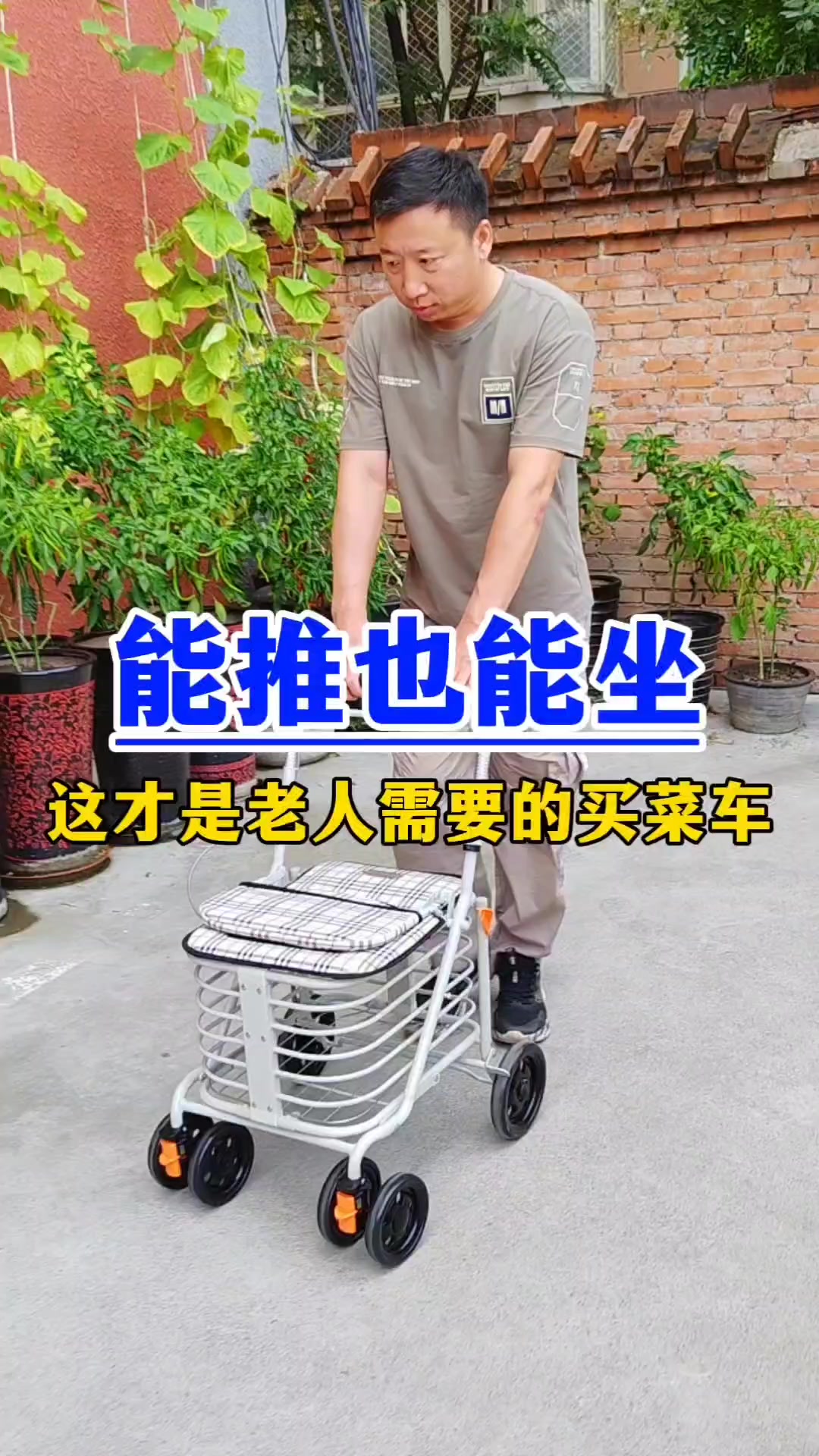 这才是老年人需要的买菜车