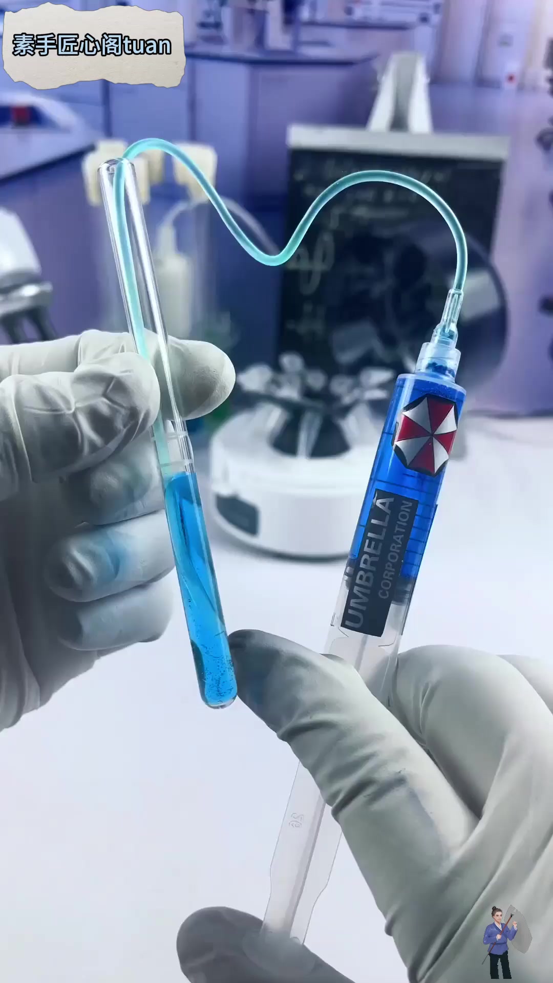 实验室大神用烧杯做奶茶 三步完成超简单