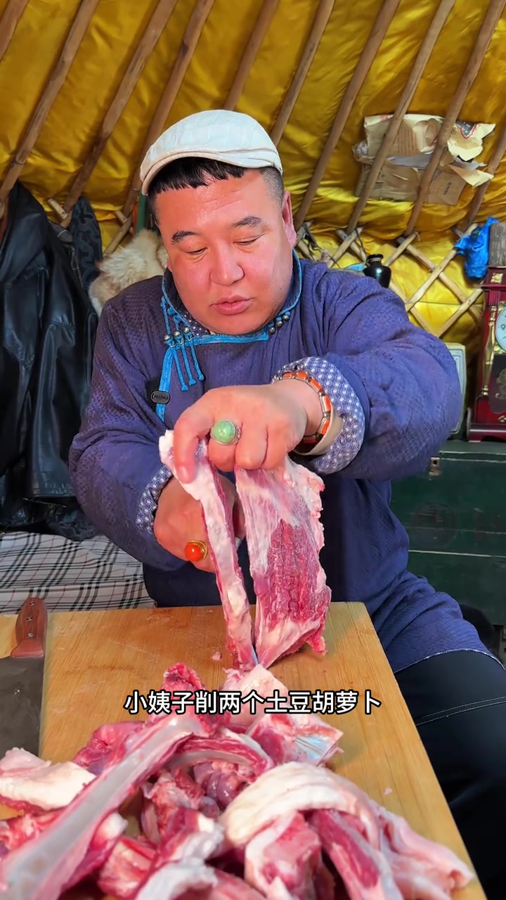 这个大风天做个石头烤肉,简直太幸福了!