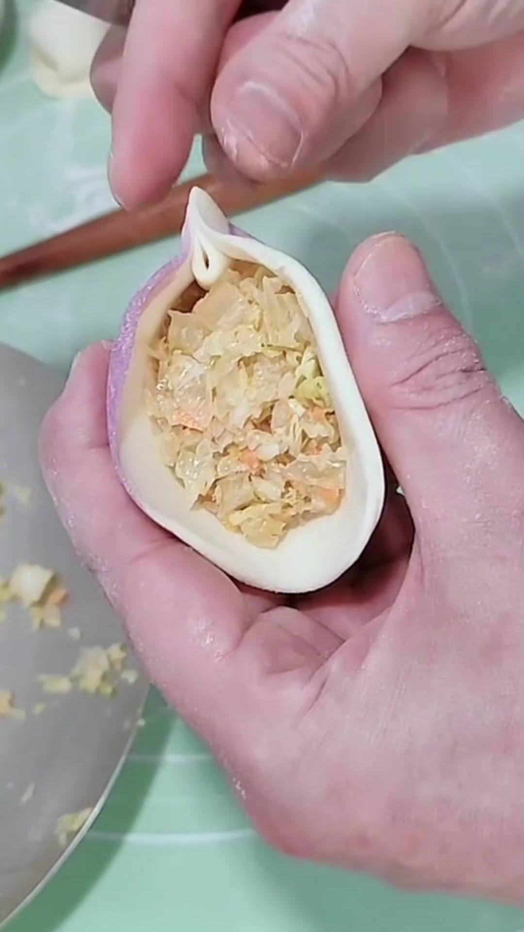 麦穗饺子慢动作手法教程!