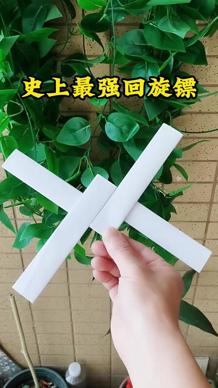 第277集|仅需两张纸,制作史上最强回旋镖 手工制作 折纸飞镖
