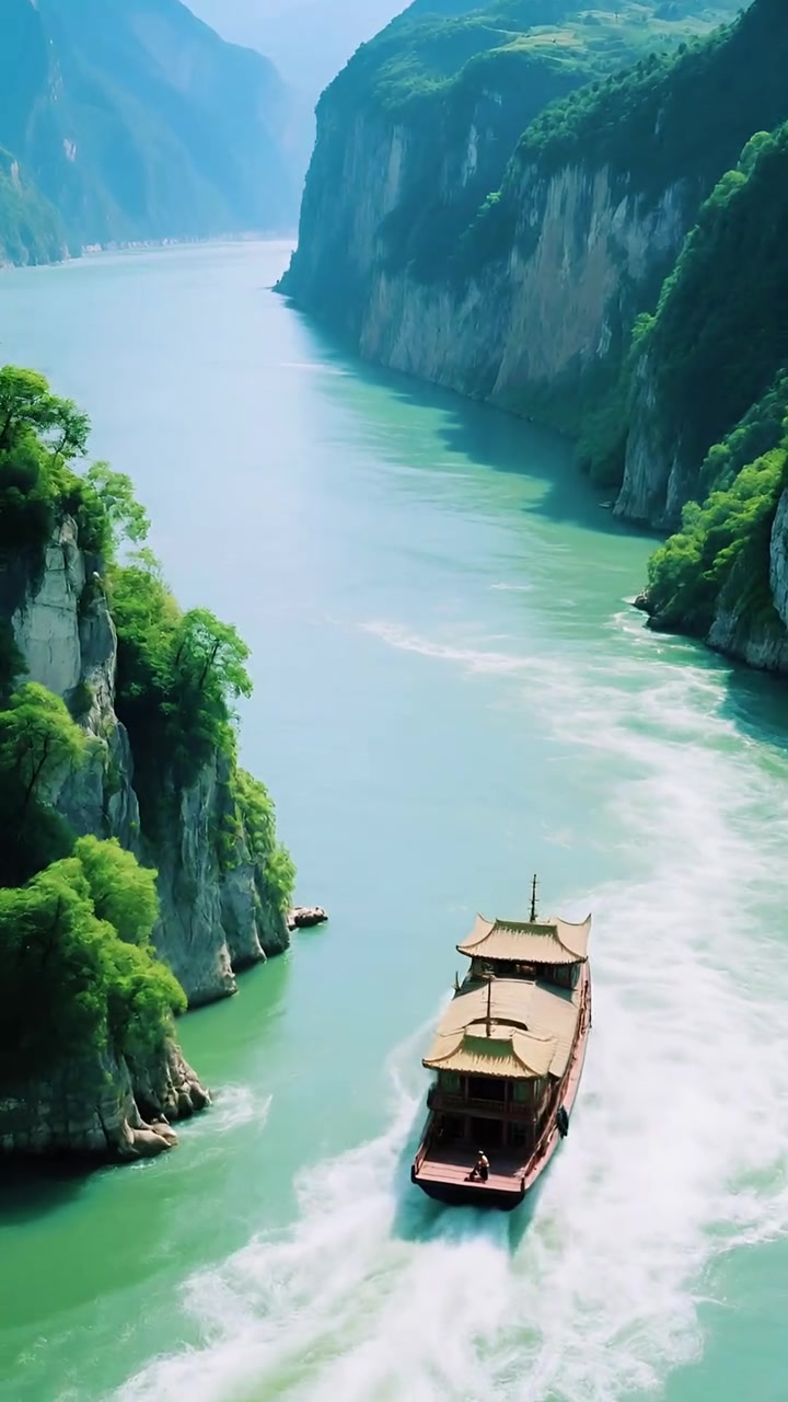 长江三峡之首,雄奇尽在此间!当“两岸猿声啼不住,轻舟已过万重山”的千古绝唱,化作眼前的动态