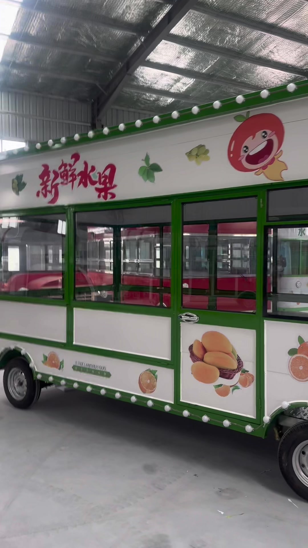 移动小吃果蔬车 电动四轮餐车 摆摊水果蔬菜售 售卖超市流动
