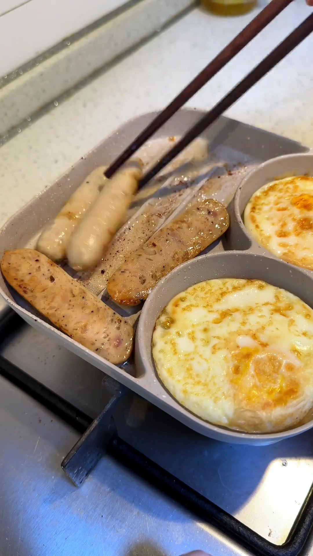 昨晚蒸紫米今早做饭团,省事管饱