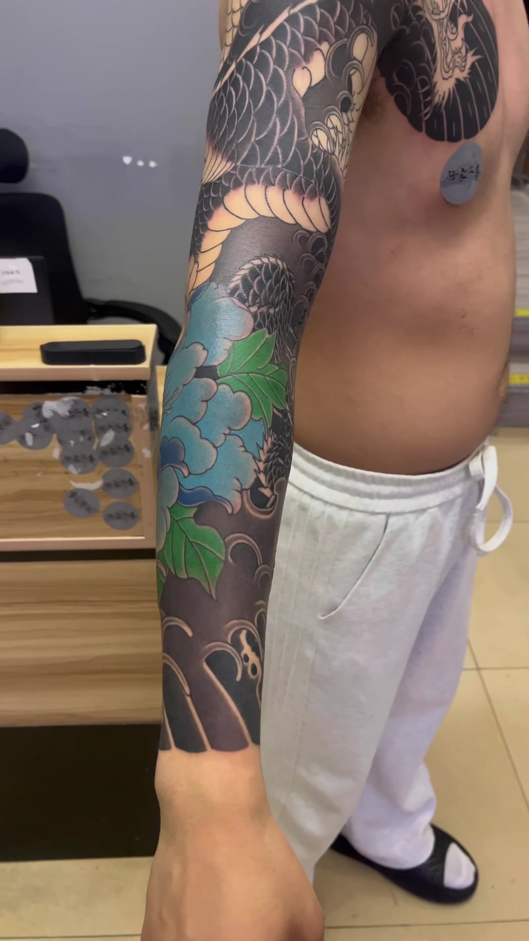 半甲纹身#花臂纹身#吴江纹身店#苏州纹身