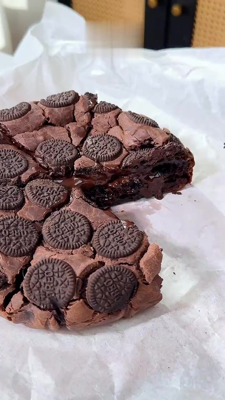 糯叽叽还爆浆的巧克力脆皮年糕!搅一搅搞定新年小甜品～