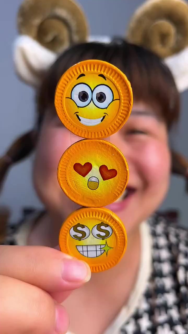 好吃又好玩的表情包巧克力,吃播啊