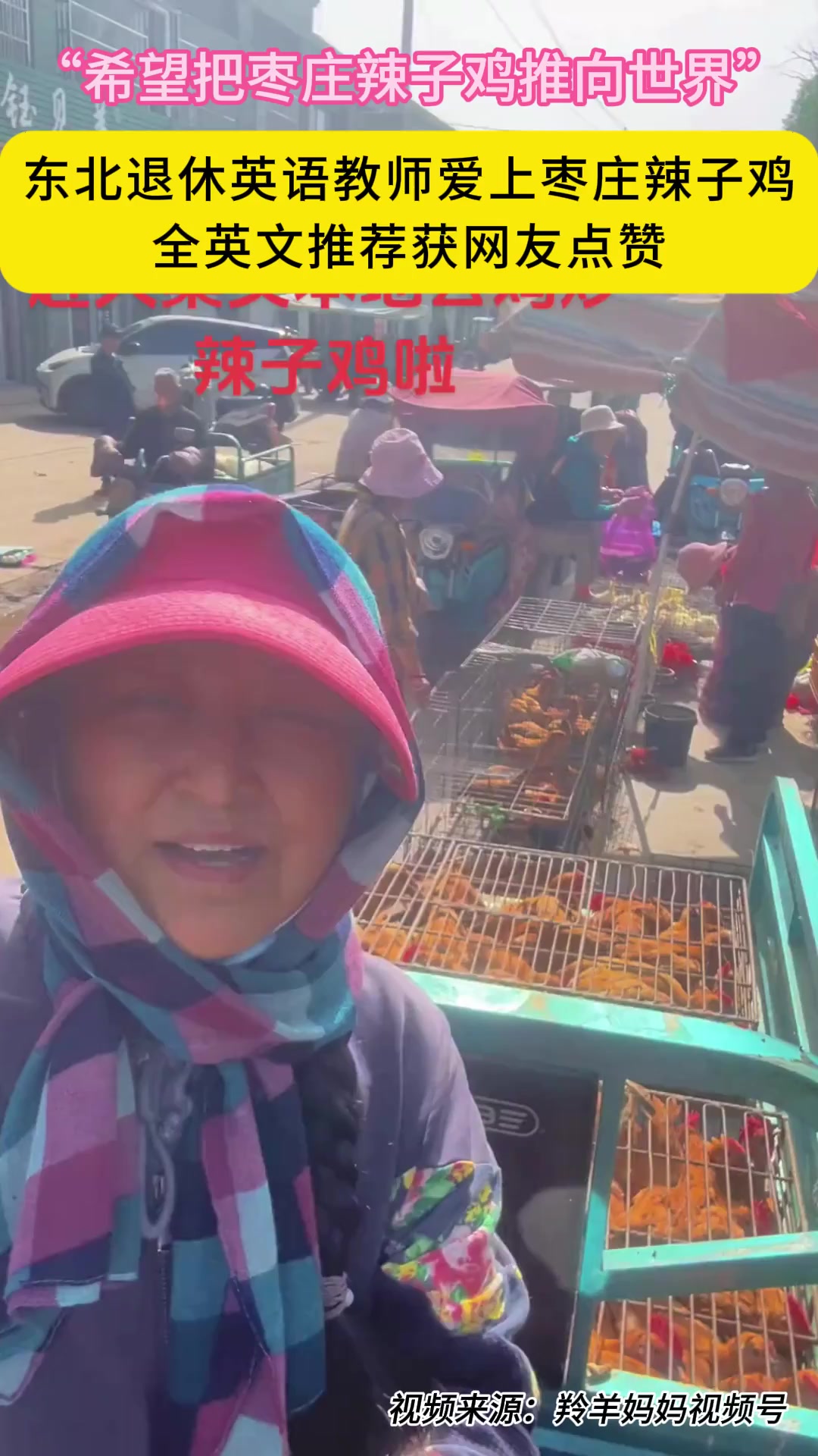 东北退休英语教师爱上枣庄辣子鸡!全英文推荐获网友点赞