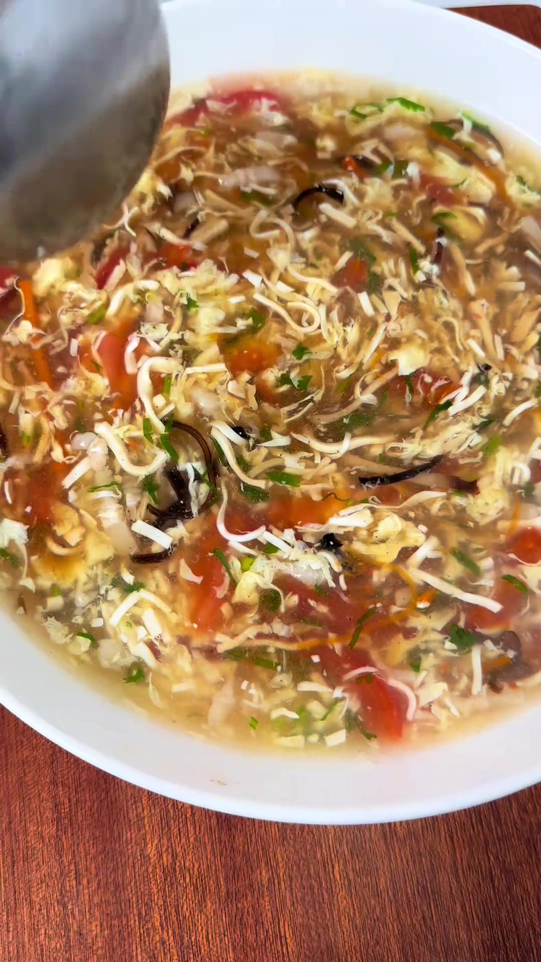 这样比例做的番茄酸辣汤开胃又好吃,一学就会