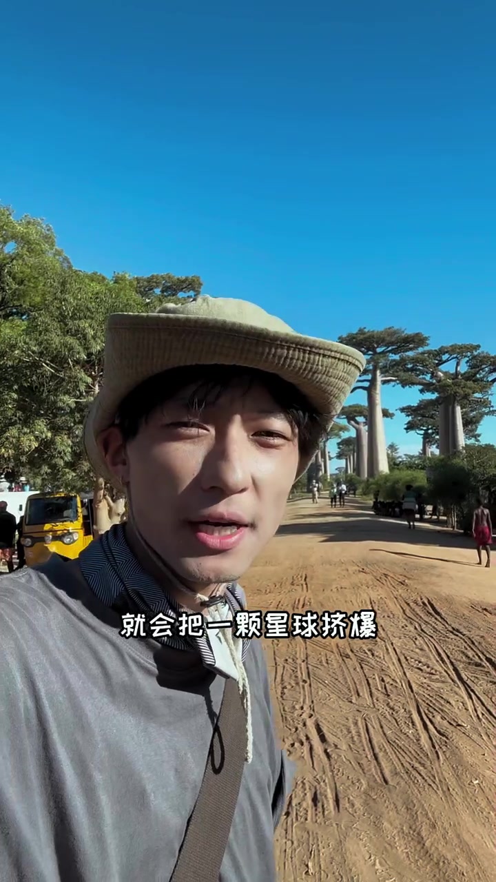 小王子书中猴面包树故乡在马达加斯加,渔村旁猴面包树大道超壮观